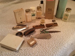 Lot of Vintage Cabnet Bathroom Items