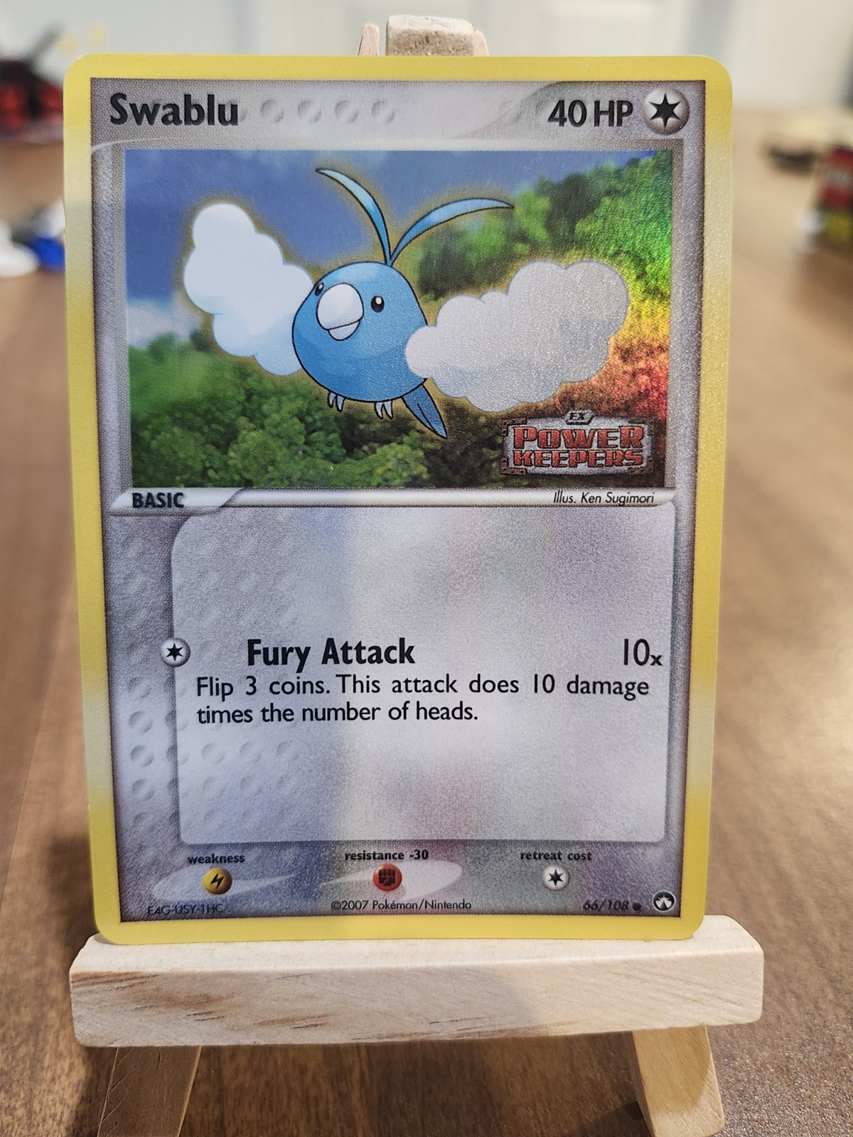 Swablu 66/108 Power Keepers Reverse Holo Pokemon TCG Card