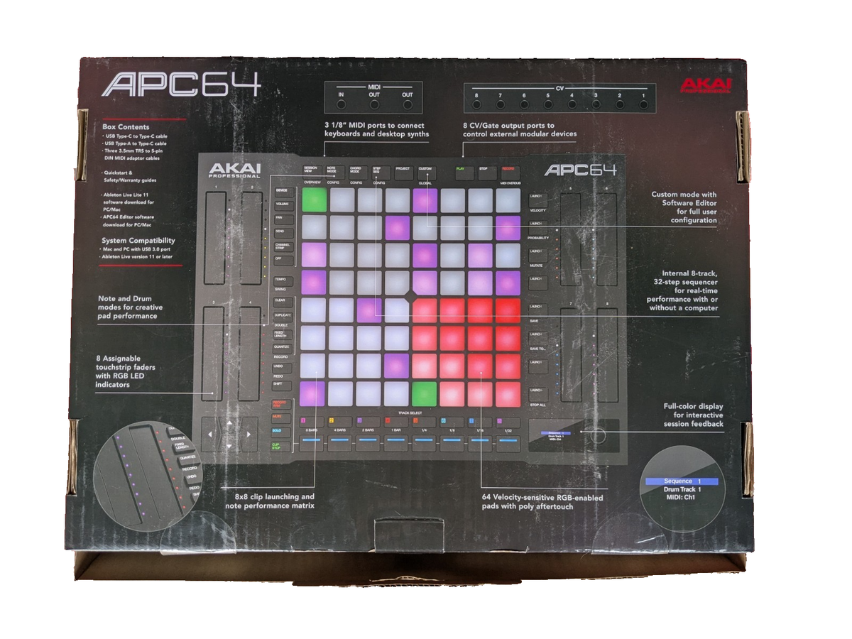 Akai Professional APC64 Ableton Live Controller – 64 RGB