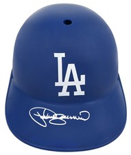 Pedro Guerrero Signed Los Angeles Dodgers Rep Souvenir Batting Helmet - SS COA