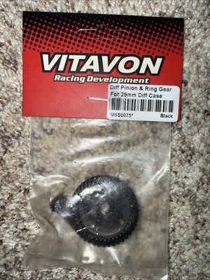 VITAVON CNC HD Steel Diff Gear Pinion&Ring Gear For Arrma 6S EXB 29mm Diff Case