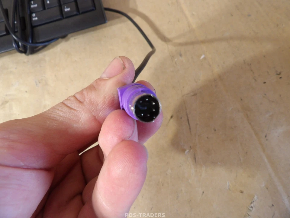 FUJITSU KB410 G QWERTY PS2 high quality keyboard Black - MISSING KEYBOARD FEET - Bild 4 von 4