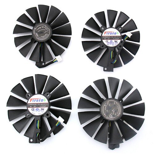 Fan ASUS STRIX DUAL RX 580 O4G RX580 O8G Game 4PIN 13 blades Cooling Fan - Afbeelding 3 van 10