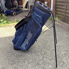 PING Hoofer 2 Stand Golf Bag Blue/Black 4-Way Divider Shoulder Strap