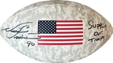 Kansas City Chiefs Neil Smith Signed STS Logo Football JSA Certified