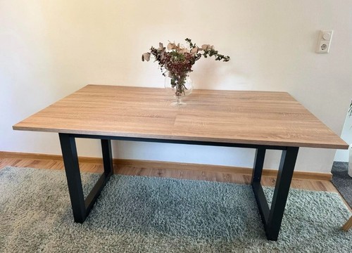 Esstisch Denver Artisan Eiche anthrazit 160-200x90 cm Esszimmertisch - Bild 3 von 6