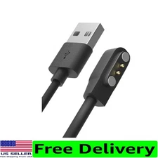 Universal 3.3Ft Magnetic Charging Cable for Smartwatches - Black & White