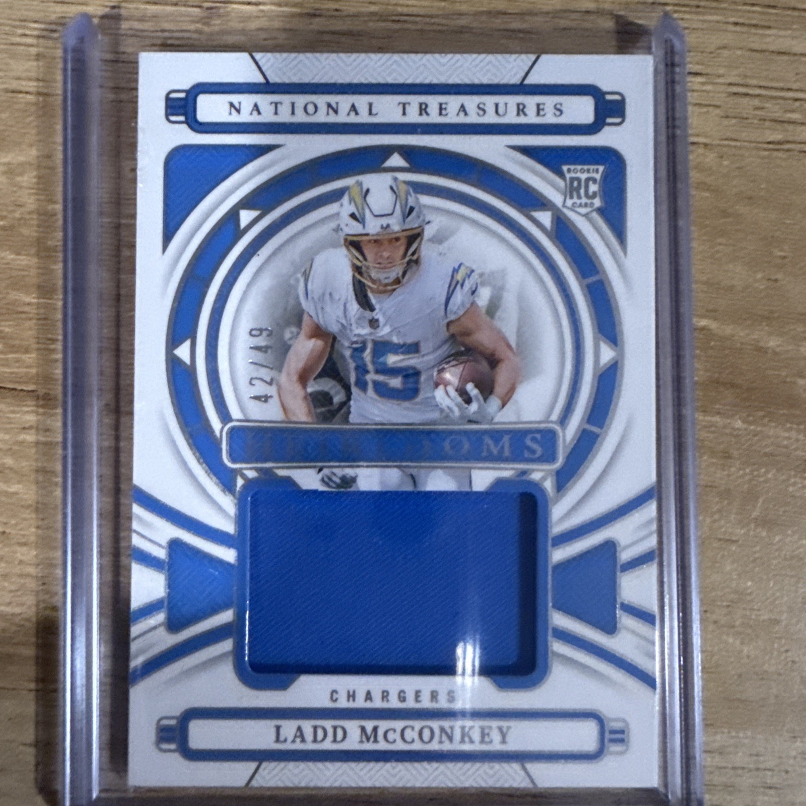 2024 Panini National Treasures Ladd Mcconkey Heirlooms RC Patch 42/49
