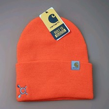 NWT Carhartt Beanie Hat Adult One Size Cap - Orange Theory Workwear Hunting Knit