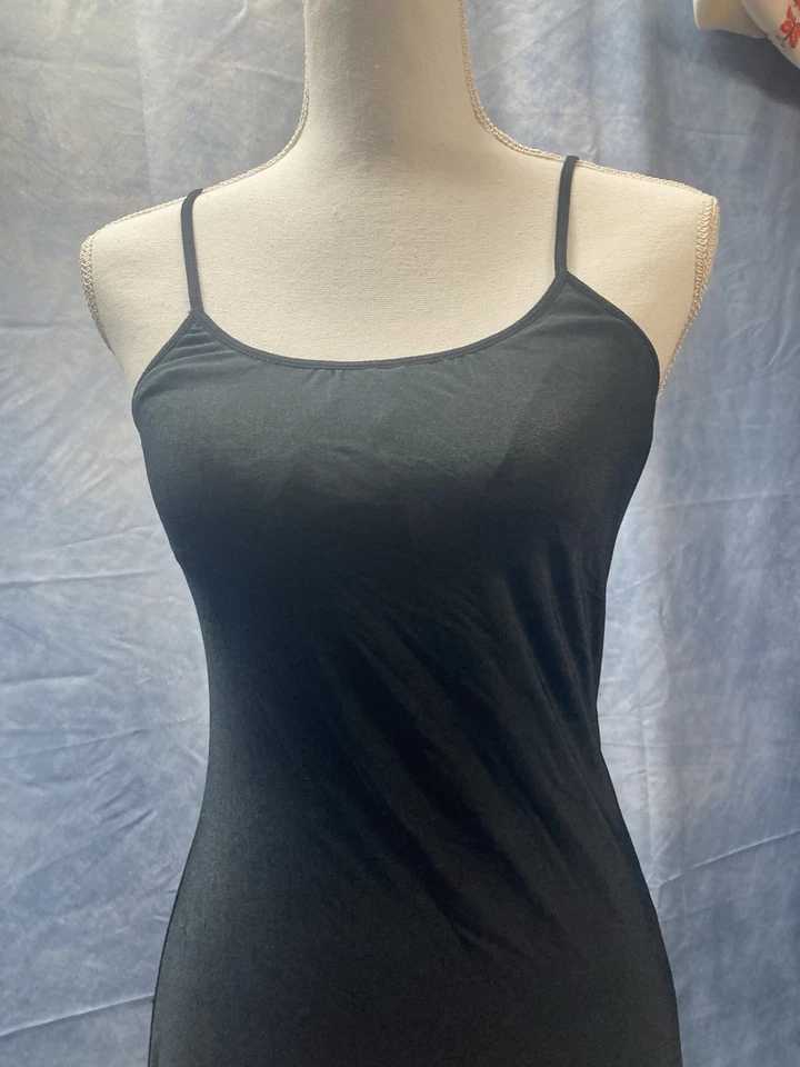 Vintage 1980s Womens Black Nightgown Full Slip Lingerie Olga Size 34 Modern XS/S - Image 3 of 4