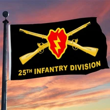 25th Infantry Division Flag US Army Military Flag 3x5Feet with Brass Grommets