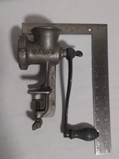 Vintage Cast Iron Wards Table Mounted Meat Grinder Made in the USA.