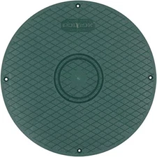 Polylok 12" Flat Cover/Lid (PN: 3017-C) Green 