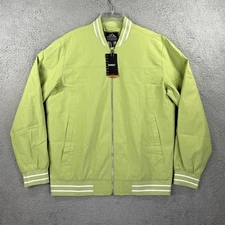 Tacvasen Jacket Mens Medium Green Windbreaker Lightweight Bomber Track Coat NEW