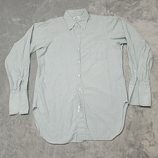 VTG Julius Garfinckel  Co Shirt Mens 15-2 Light Green Button Down Dress Work
