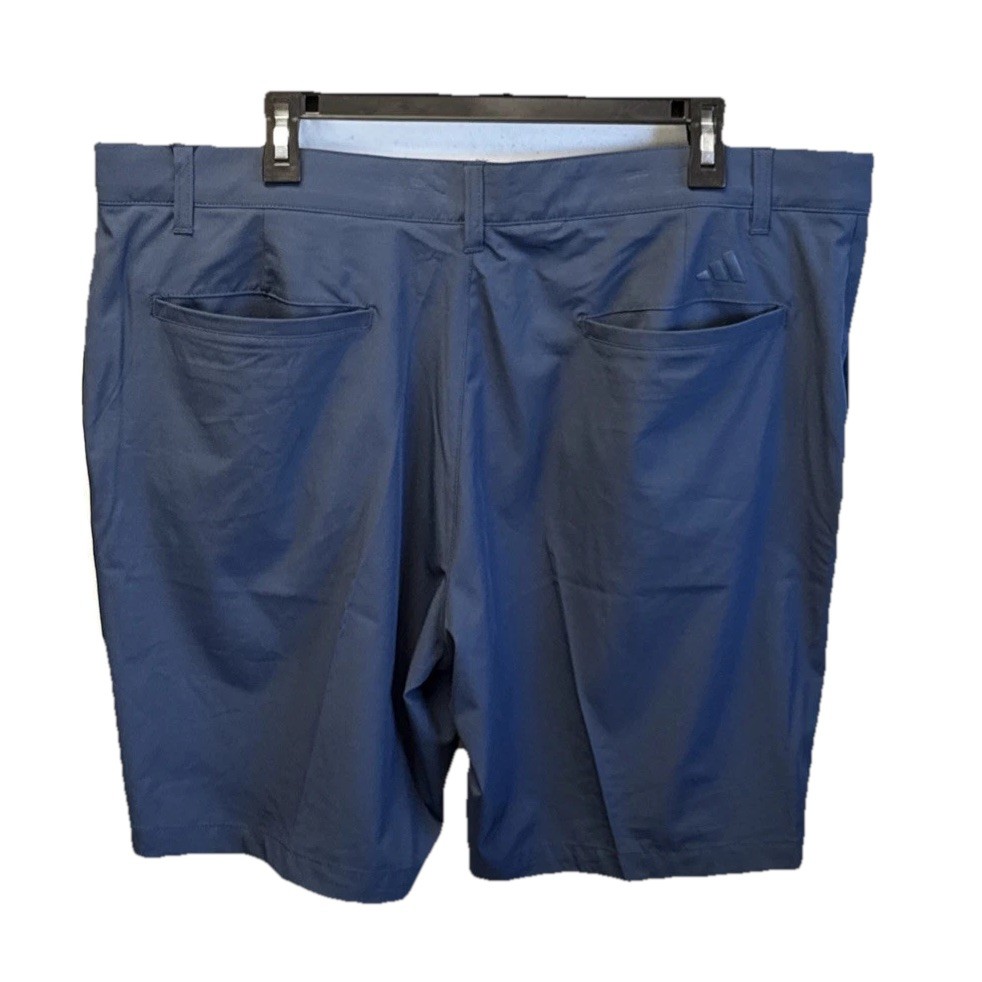 ADIDAS Golf Shorts Mens 40 Navy Blue 8" Inseam Gripping Waistband Flat Front thumbnail 2