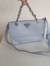 Guess Sawyer Satchel Blue Women Bag VY695906 JS