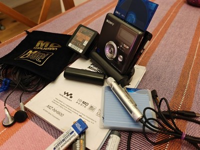SONY MZ NH900 Black Full Set - HiMD Minidisc WALKMAN Hi MD Player / Recorder 
