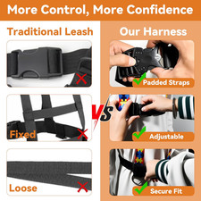 Walking Safety Harness for Older Kids 3 12 Years Adjustable Leash Vest for Needs