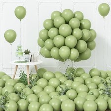 Avocado 100 Pack 5 Inch Retro Sage Green Latex Balloons - Olive Avocado Green