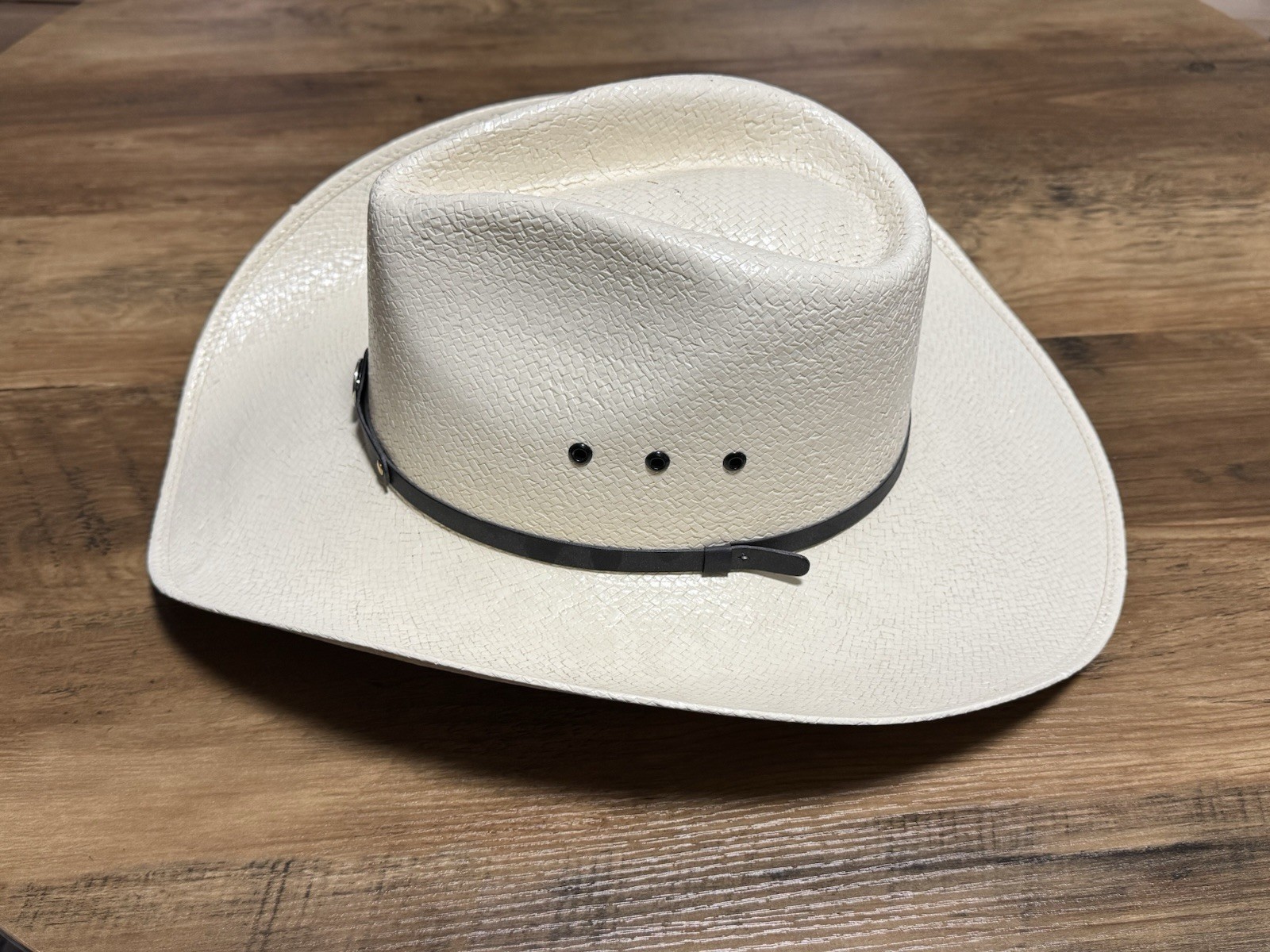Charlie 1 Horse 7X - Rare VTG Size 7 1/8 - Straw Western Cowboy Country Unisex image 6