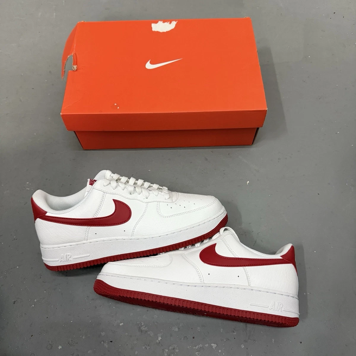 Nike Air Force 1 '07 SE Next Nature White Gym Red W for sale | eBay