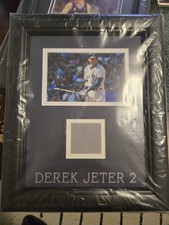 Derek Jeter #2 Framed Game Used  YANKEES Jersey Pants Patch STEINER SEALED NIB