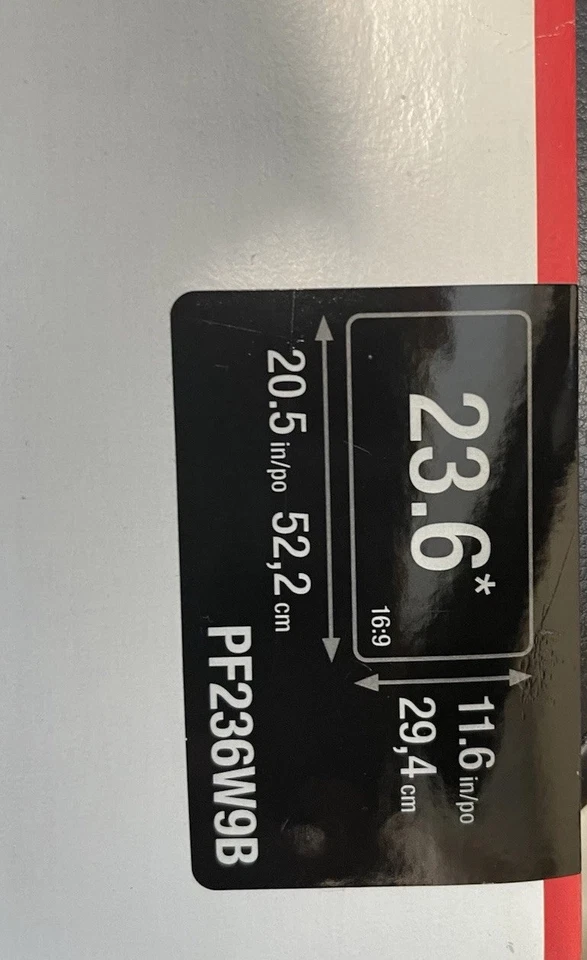 3M 23.6 in. Blackout frameless privacy filter for widescreen lcd monitor, 16 - 9 - Image 2 of 4