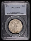 1918 P Half Dollars Liberty Walking PCGS AU-50