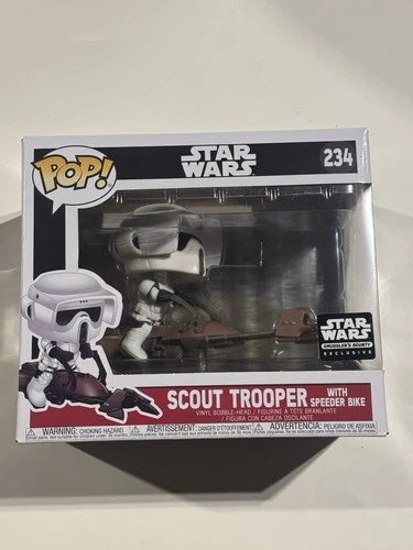 Funko Pop! Star Wars Scout Trooper with Speeder Bike Smuggler's Bounty Exclusive