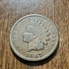 1887 Indian Head Cent Penny   "Actual Coin Pictured"