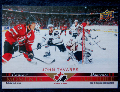 Canvas Moments Upper Deck Tim Hortons card CM-11 2021 -22, John Tavares