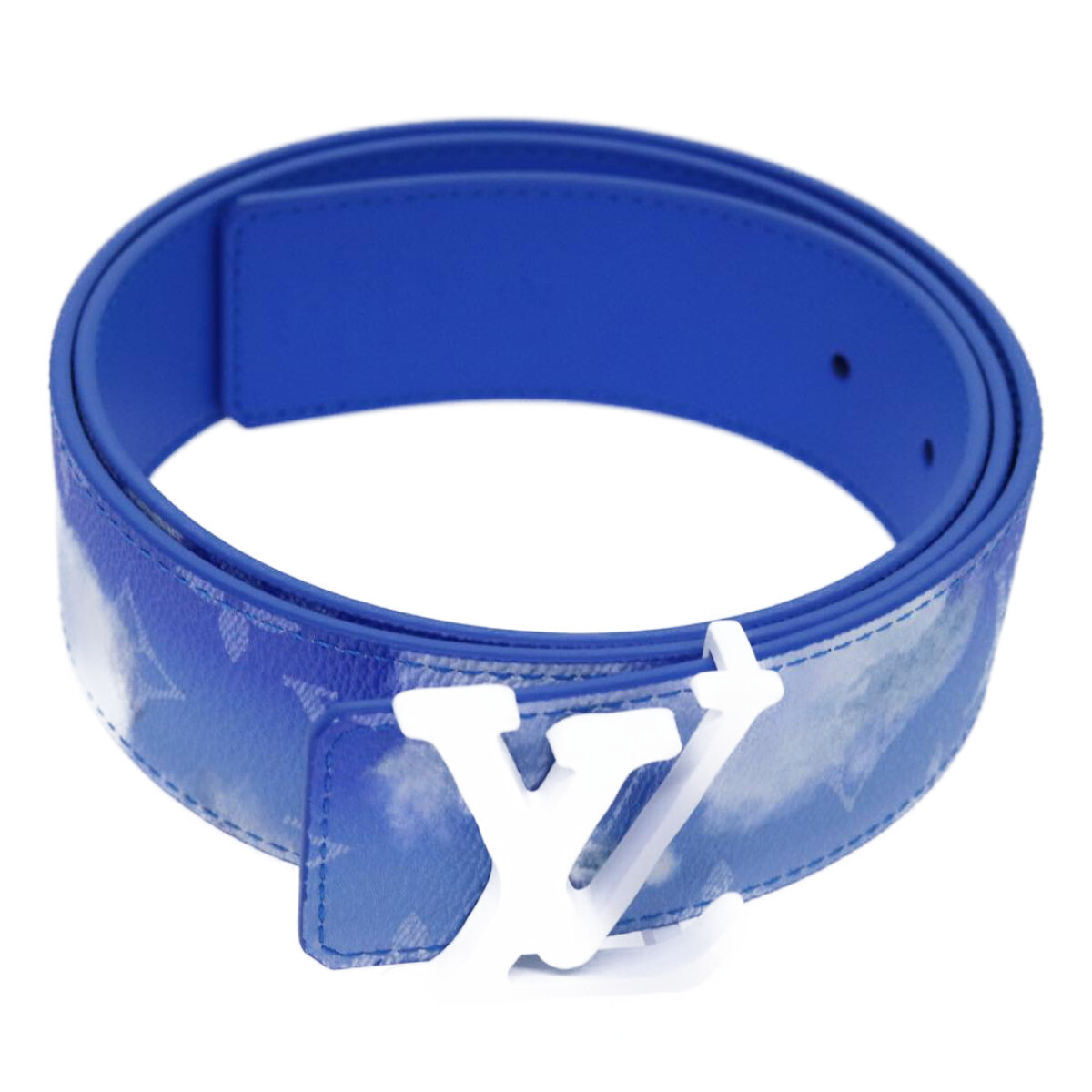 LVのベルト LOUIS VUITTON Monogram Clouds Ceinture LV Shape Belt 41.3