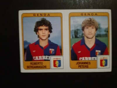 FIGURINE FOOTBALLERS PANINI 1984/85 GENOA BERGAMASCHI/... No. 387 NEW VELINA 