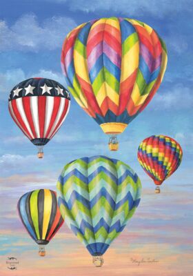 Hot Air Balloons Summer Garden Flag 12.5'' x 18'' Briarwood Lane