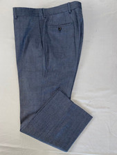 Hugo Boss James Brown1 US Flat Front Wool Flannel Dress Pants Slacks. 35X30 Read