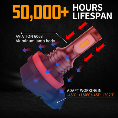 For Toyota Tundra 2007-2013 Combo 6000K LED Headlight Hi/Lo Fog Light - Foto 12