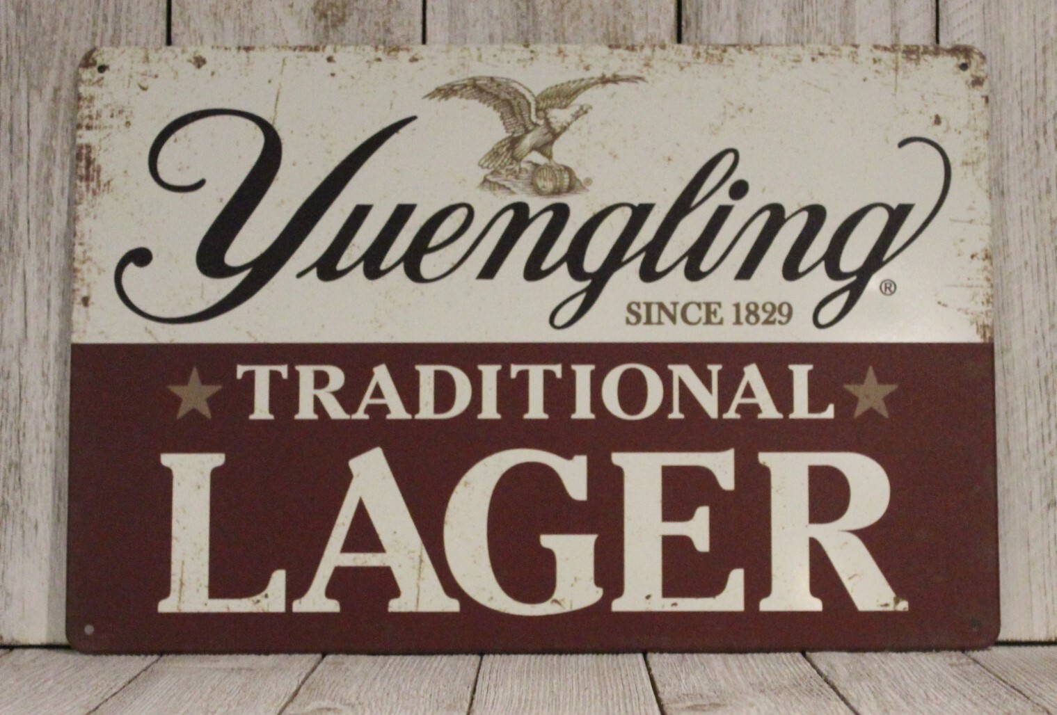 Yuengling Lager Beer Tin Sign Bar Irish Pub Yuenglings Vintage Style Restaurant