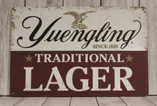New Yuengling Lager Beer Tin Sign Bar Irish Pub Yuenglings Vintage Style Restaur