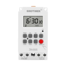 30A 230VAC 7 Days Weekly LCD Digital Electronic Lighting Timer Switch