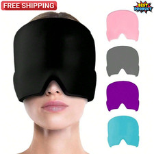 Ice Cap Tension Migraine Relief Heat Cold Therapy Mask Reusable Headache Ice Hat