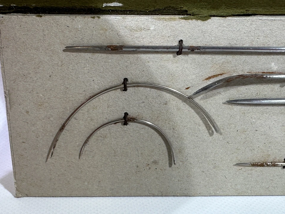 Vintage Telegraph Nähnadeln Set Retro Deko für Näherei verrostet Nadeln HL5 - Bild 4 von 4