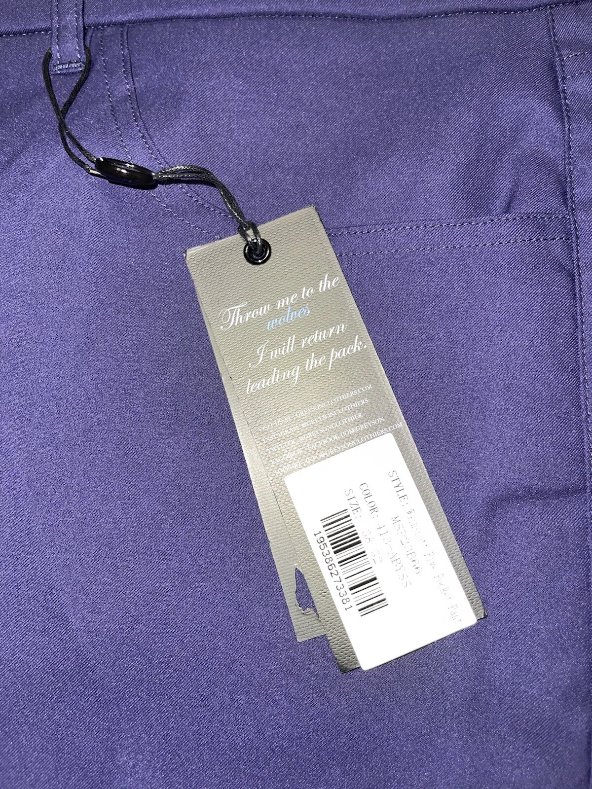 Greyson Golf Tour Wainscott 5 Pocket Pants 38x32 Abyss Blue MSRP $198
Opens in a new window or tab