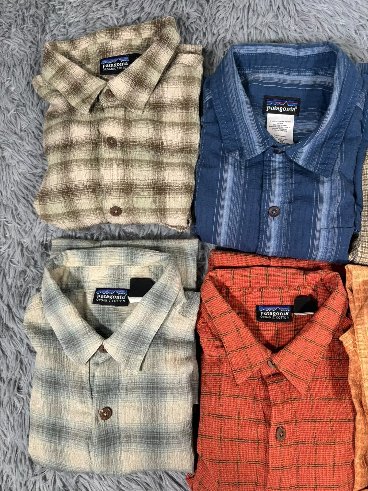 patagonia vintage organic cotton wooden buttons shirt