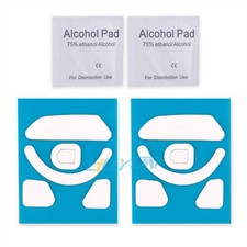 2 Sets White Rounded Curved Edges Mouse Feet Skates for Razer Basilisk V3 Pro