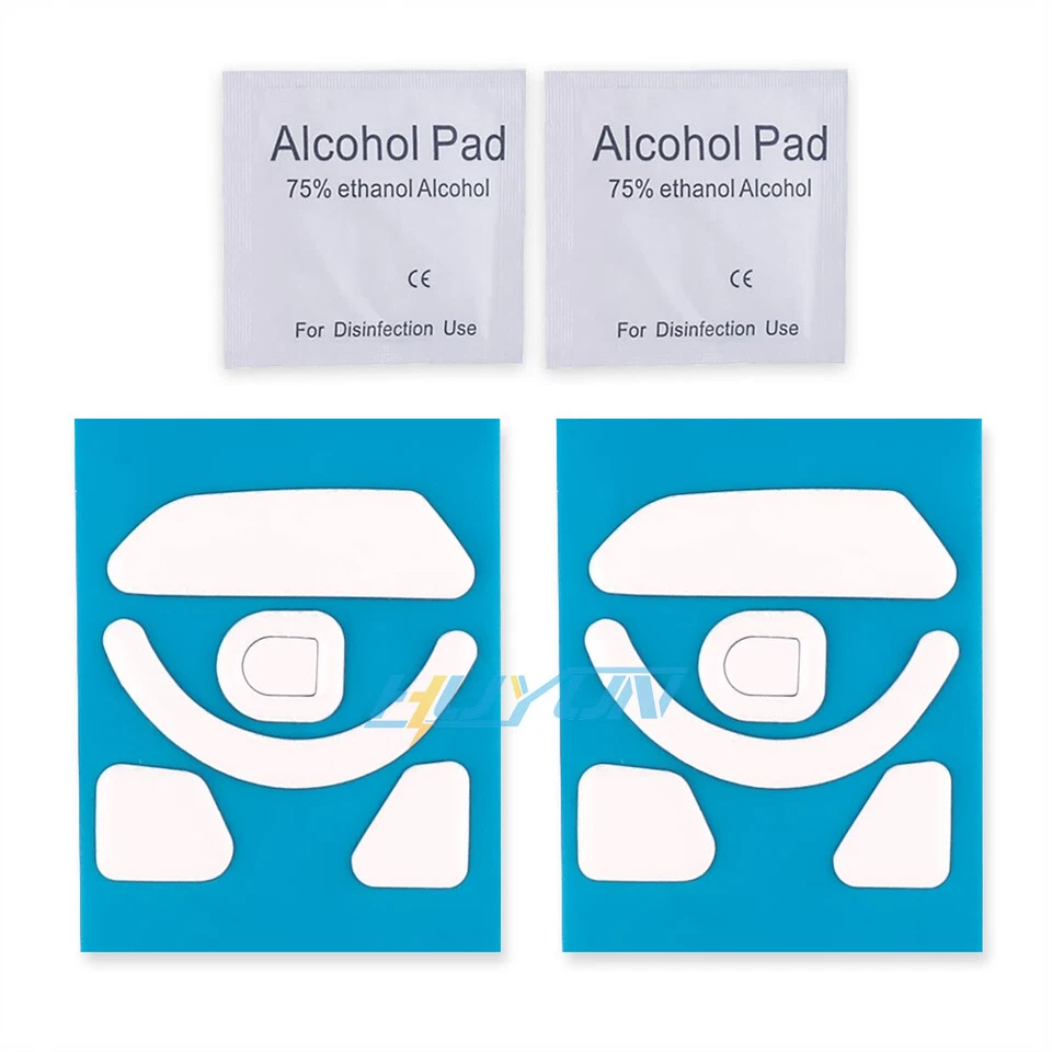 2 Sets White Rounded Curved Edges Mouse Feet Skates for Razer Basilisk V3 Pro - Image 2 of 4