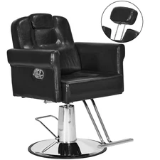 Recliner Barber Chair Hair Adjustable Headrest Height Swivel Spa Salon Equipment
