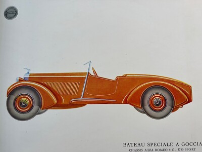 1930 Catalog: Alfa Romeo 6C 1750 Sport with custom coachwork, + Itala & Fiat