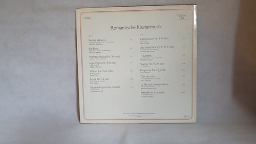 Various – Romantische Klaviermusik (Album) - Picture 2 of 2
