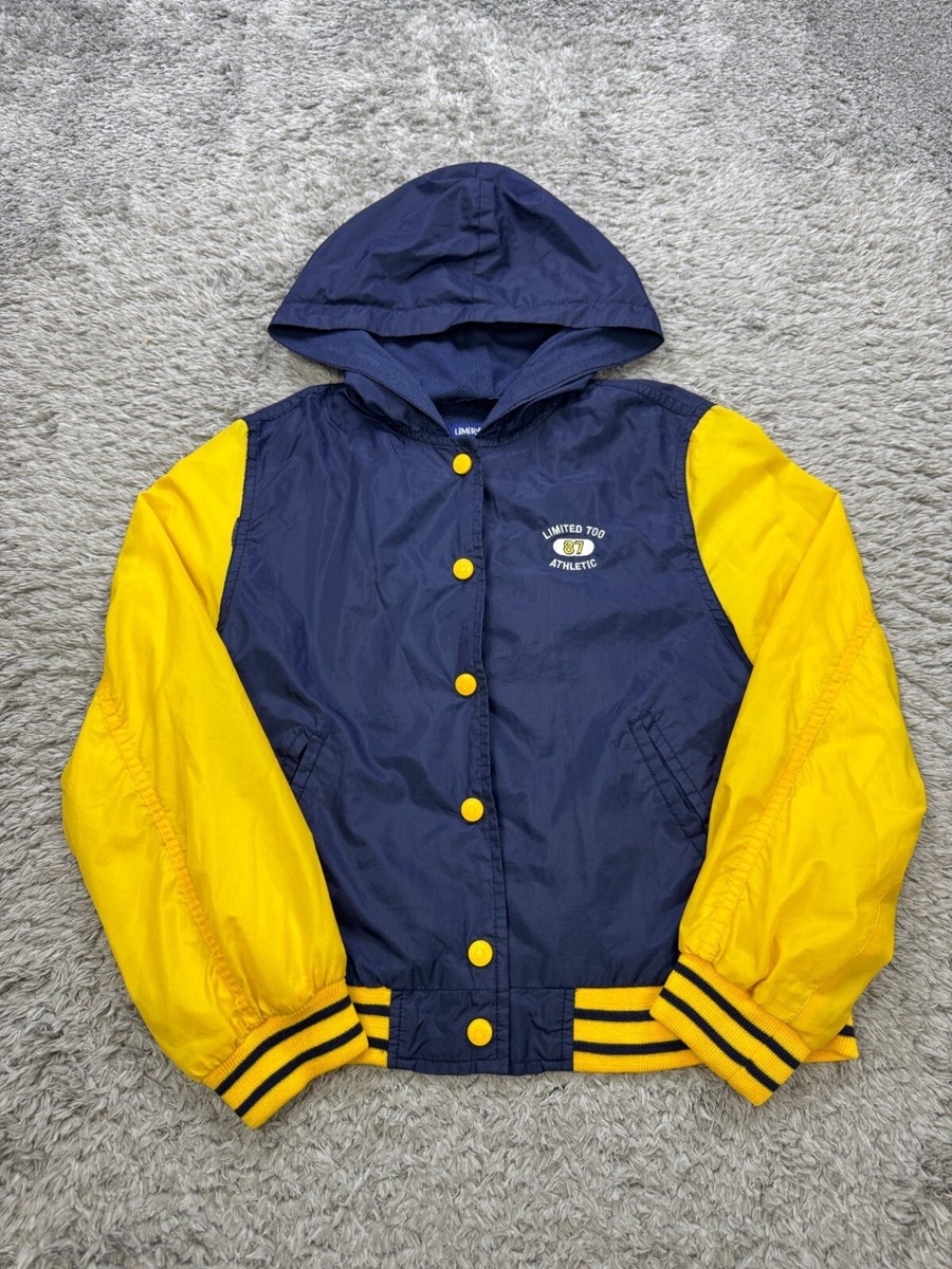 Limited Too Jacket Boys Small 10 Colorblock Hooded Snap